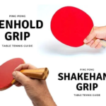 Two types of grip: penhold and shakehand